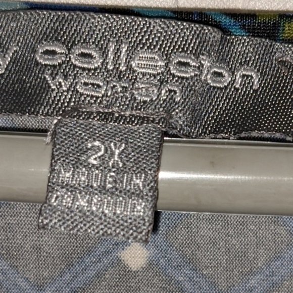 Plus Size 2X Abstract Patterned Dress - Picture 4 of 6